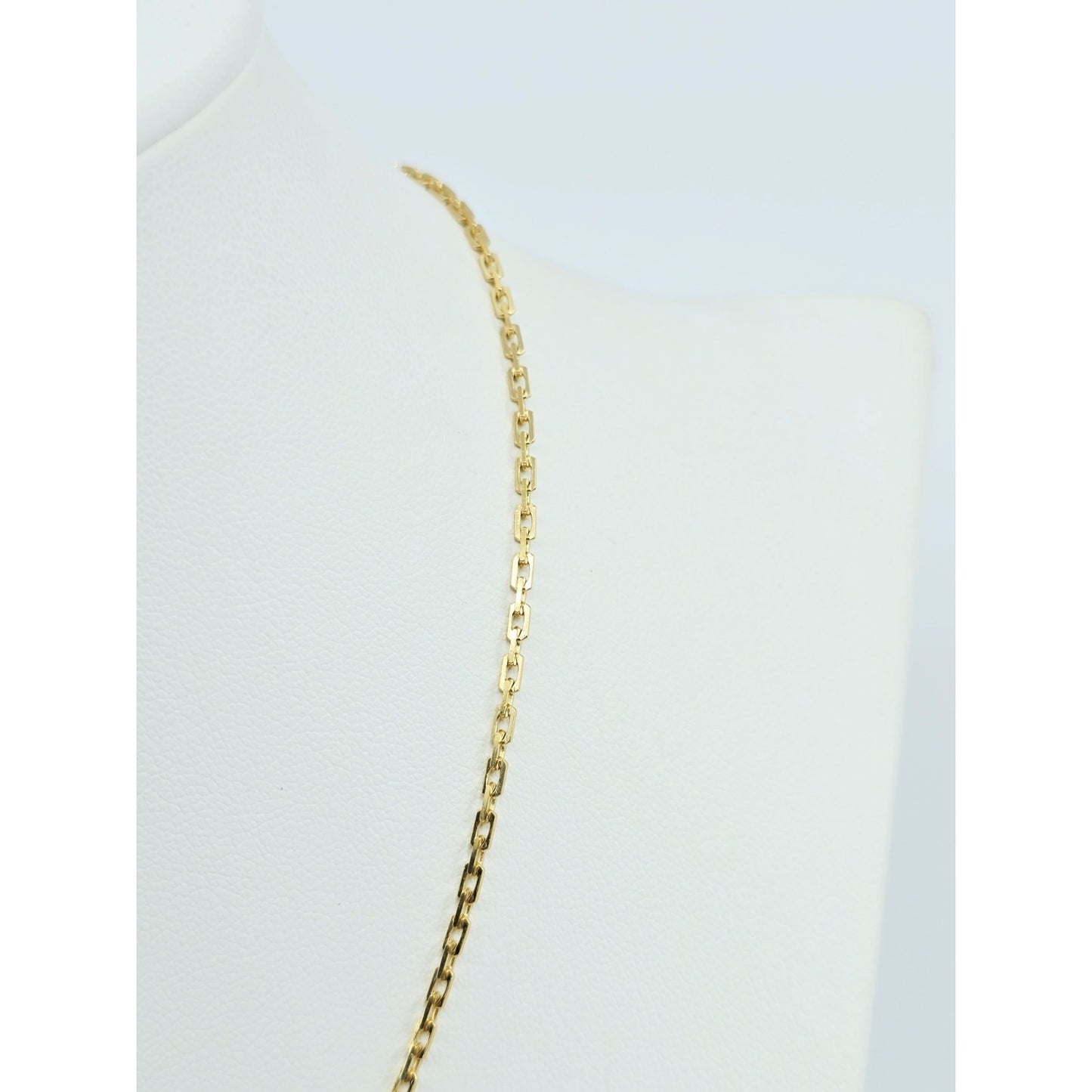 18K Yellow Gold Custom Cable Link Chain Necklace
