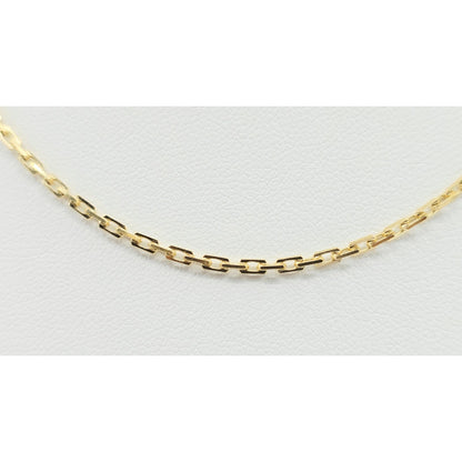 18K Yellow Gold Custom Cable Link Chain Necklace