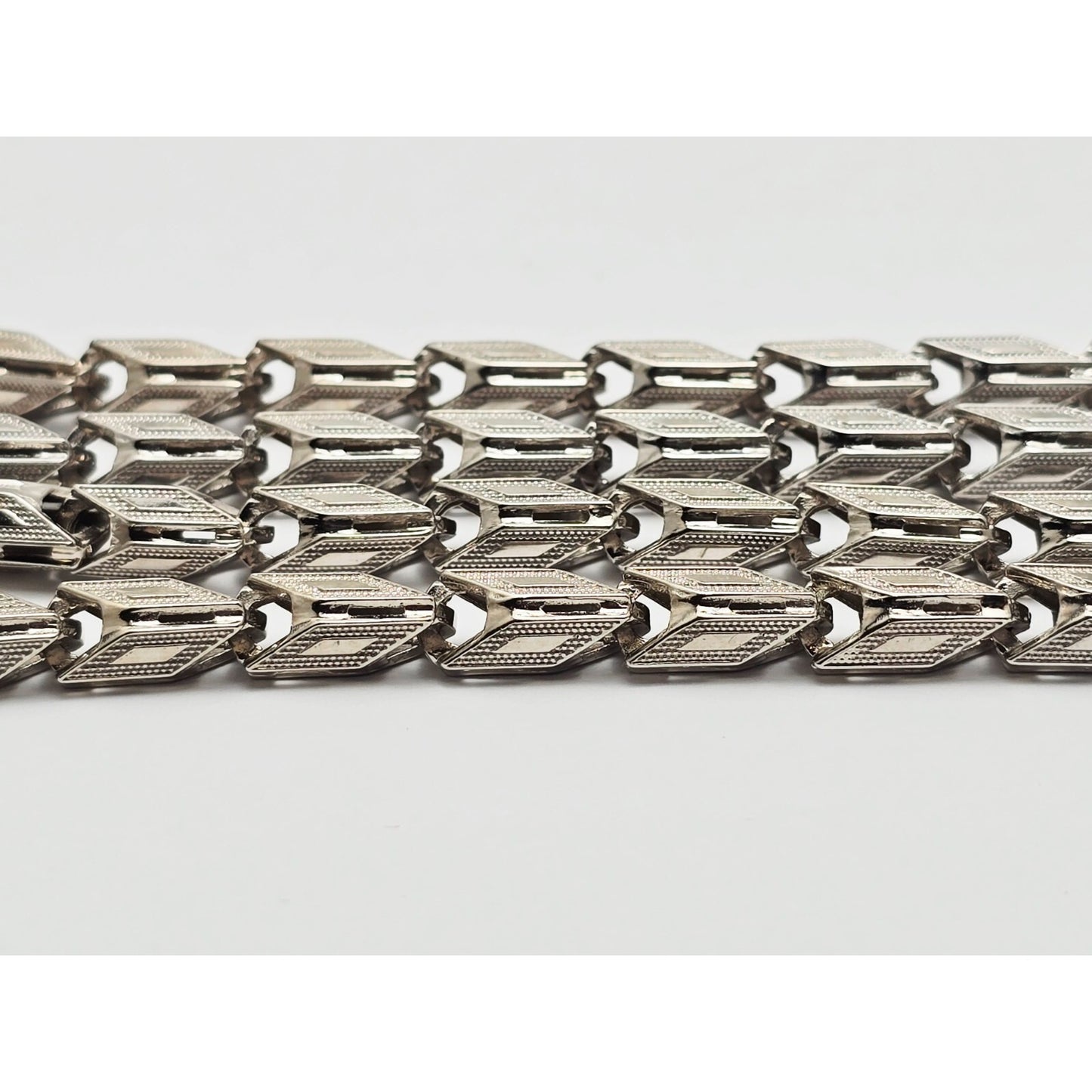 14K White Gold Custom Link Chain Necklace