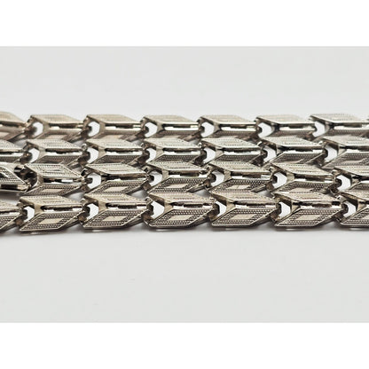 14K White Gold Custom Link Chain Necklace