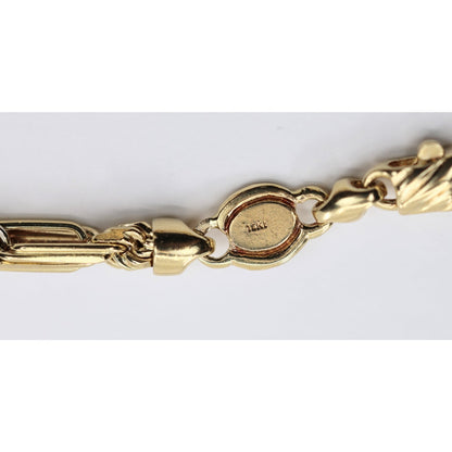 14K Tri Tone Gold Milano Rope Chain Necklace