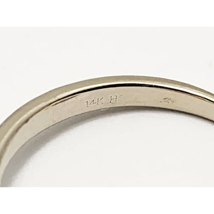 14K White Gold Diamond Heart Ring