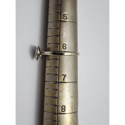 14K White Gold Diamond Heart Ring