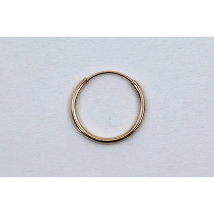 Single Tiny 10K Yellow Gold Hoop Earring