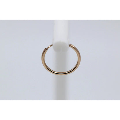Single Tiny 10K Yellow Gold Hoop Earring