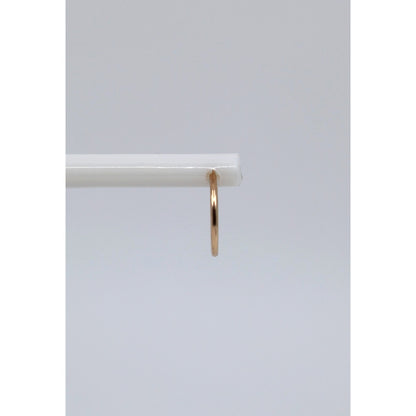 Single Tiny 10K Yellow Gold Hoop Earring