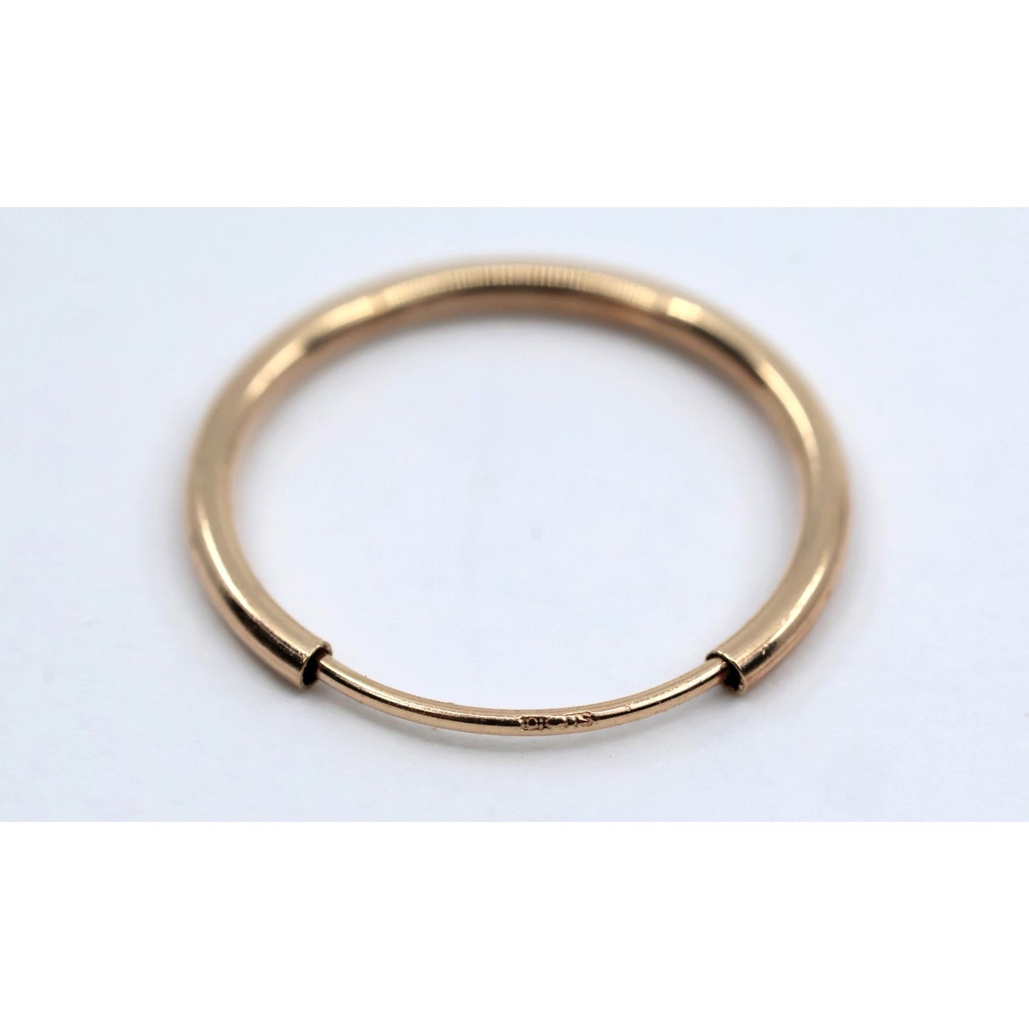 Single Tiny 10K Yellow Gold Hoop Earring
