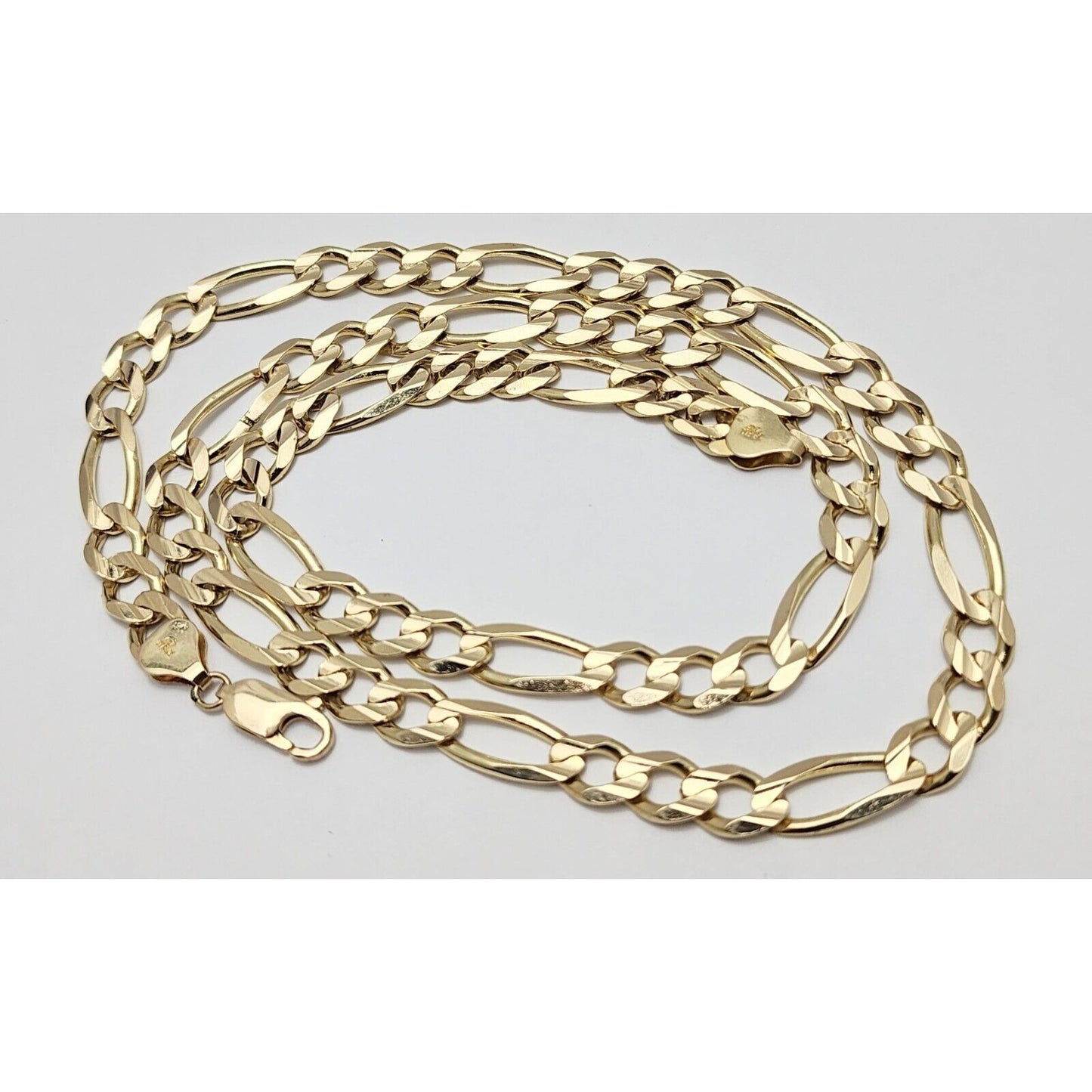 10K Yellow Gold Figaro Link Chain Necklace