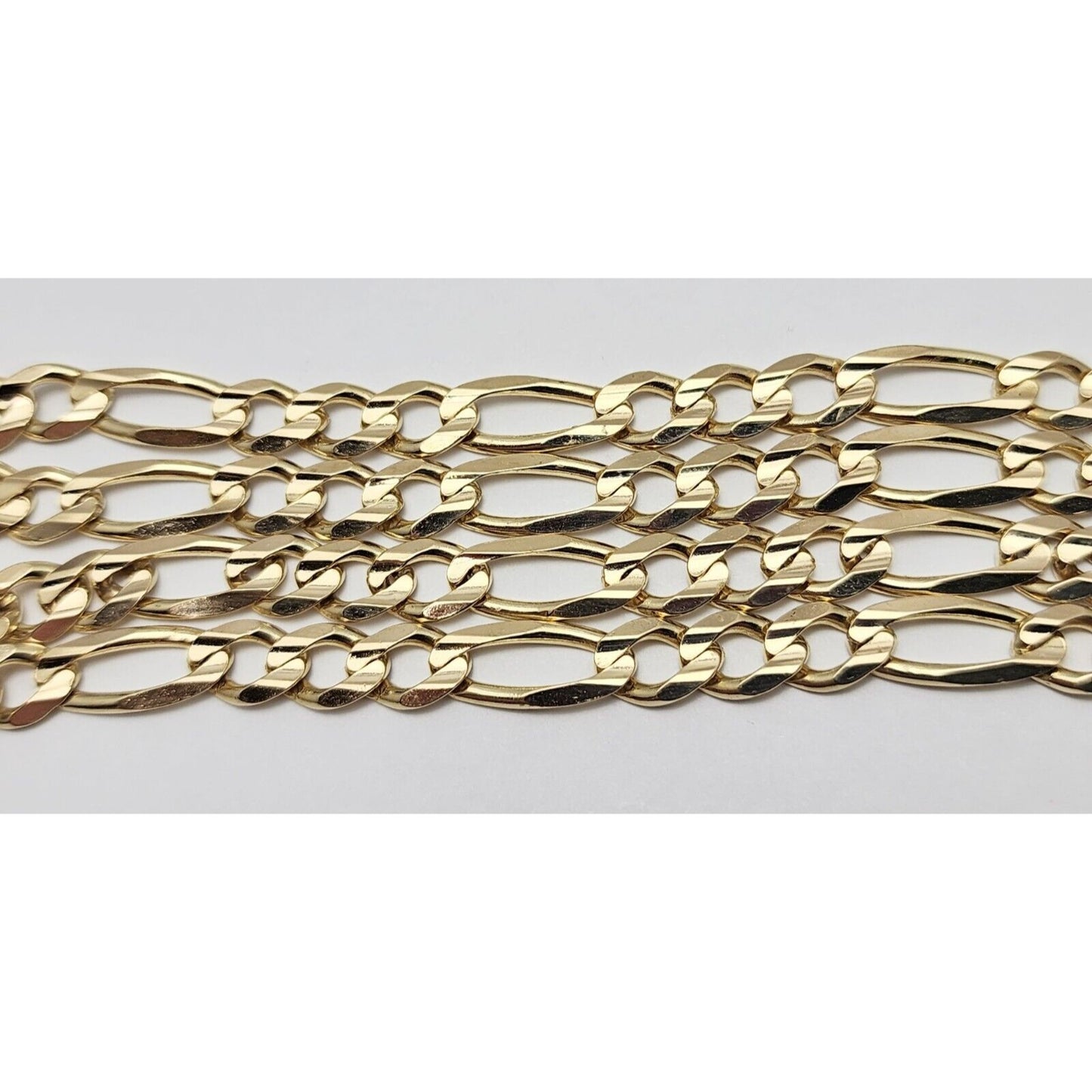 10K Yellow Gold Figaro Link Chain Necklace