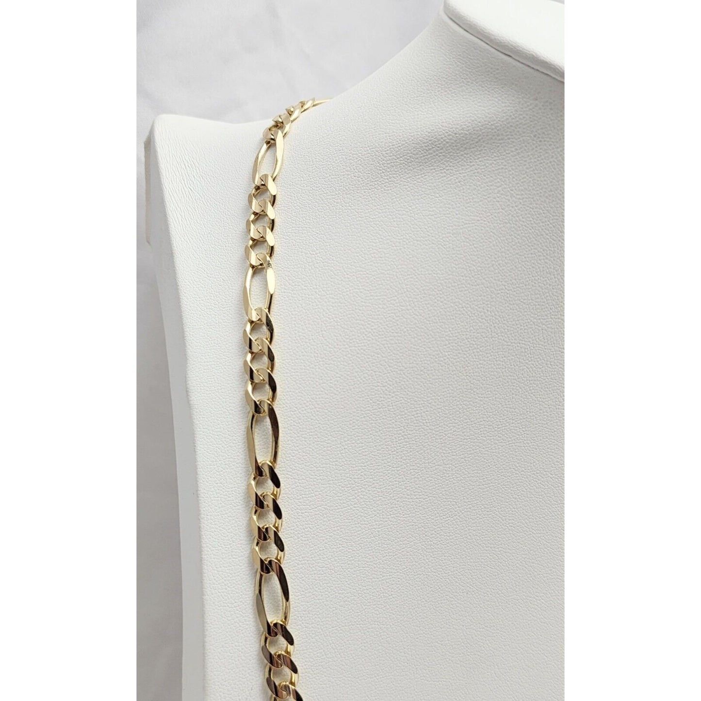 10K Yellow Gold Figaro Link Chain Necklace