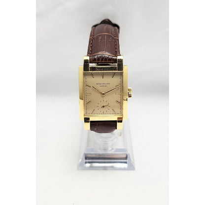 Vintage Patek Philippe 2443 Watch w/ Bold Lugs Circa 1950s 18k Gold 40mm x 26mm