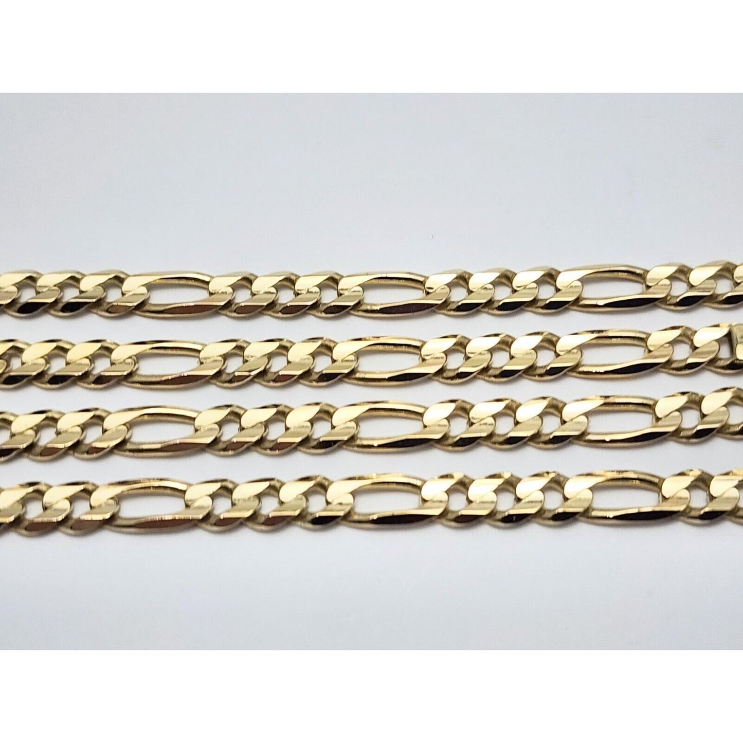 14K Yellow Gold Figaro Link Chain Necklace