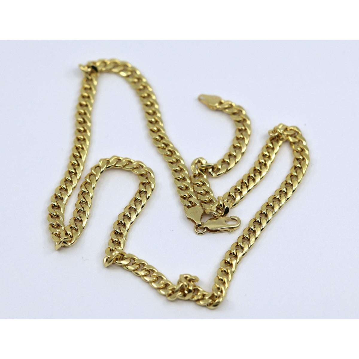 10K Yellow Gold Cuban Link Chain Necklace