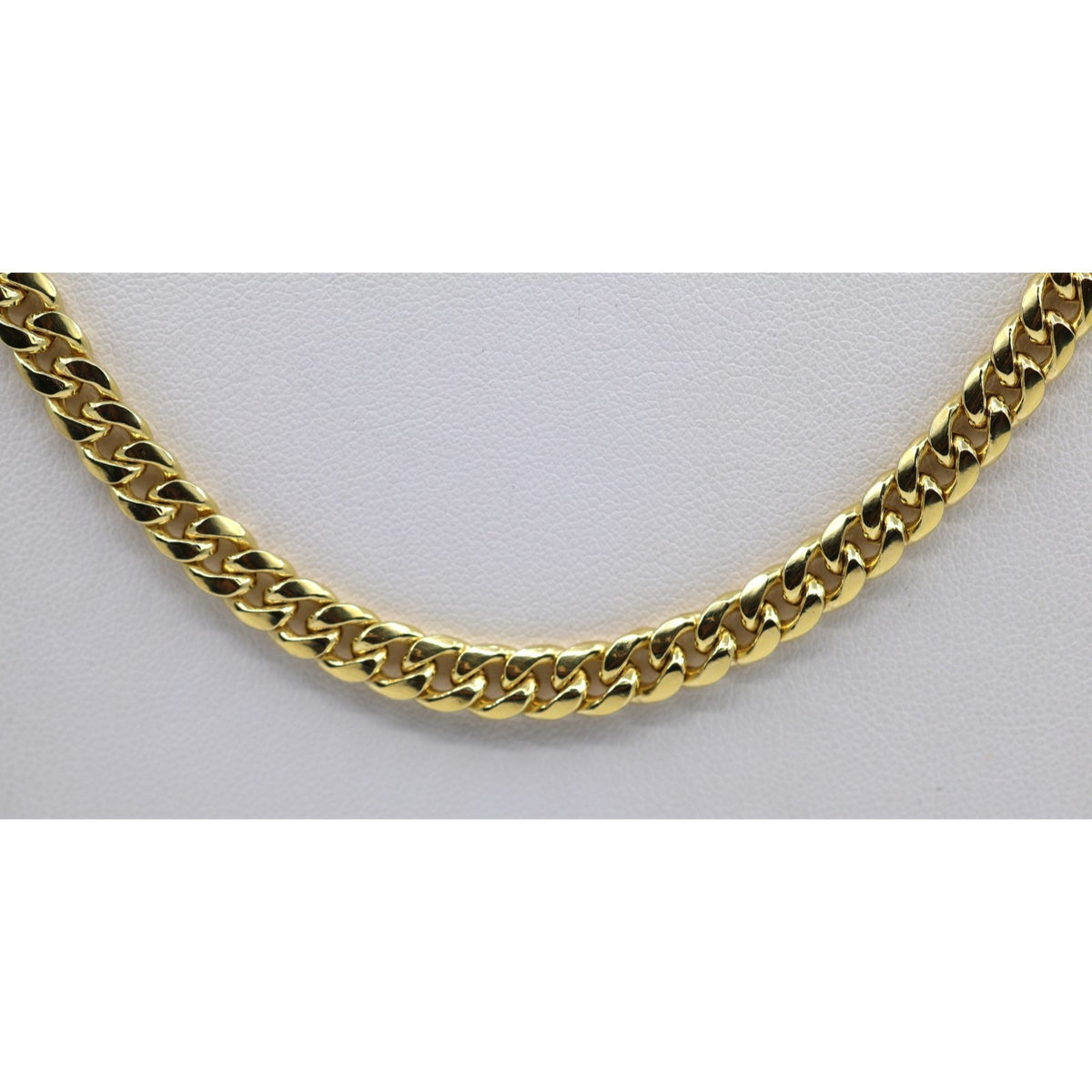 10K Yellow Gold Cuban Link Chain Necklace