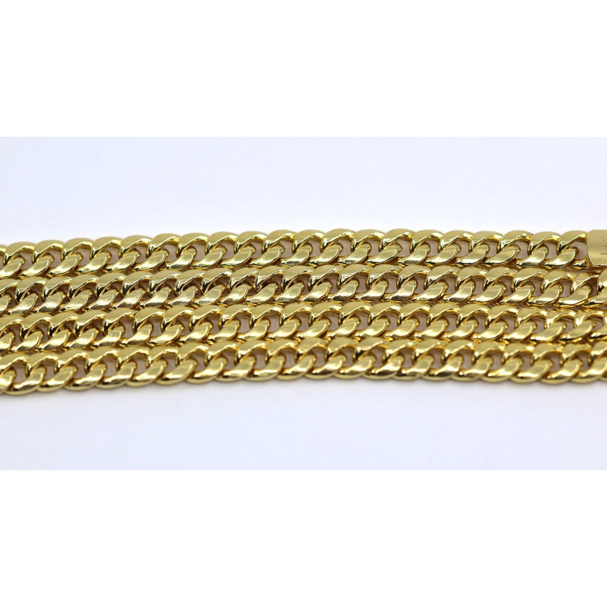 10K Yellow Gold Cuban Link Chain Necklace