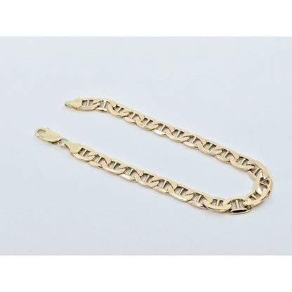 10K Yellow Gold Mariner Link Chain Bracelet