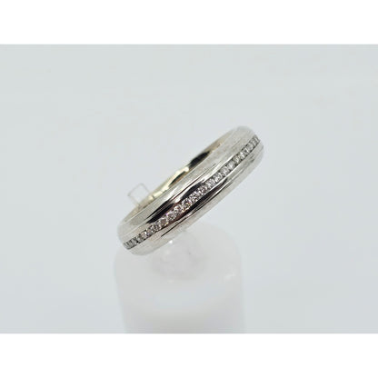 14K White Gold Diamond Eternity Wedding Band Ring