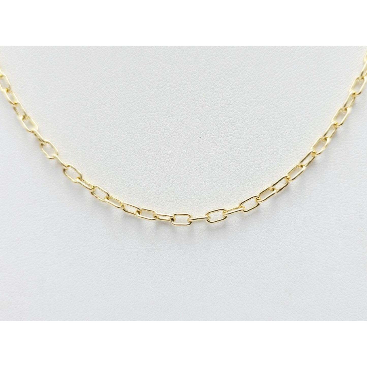 14K Yellow Gold Anchor Cable Link Chain Necklace