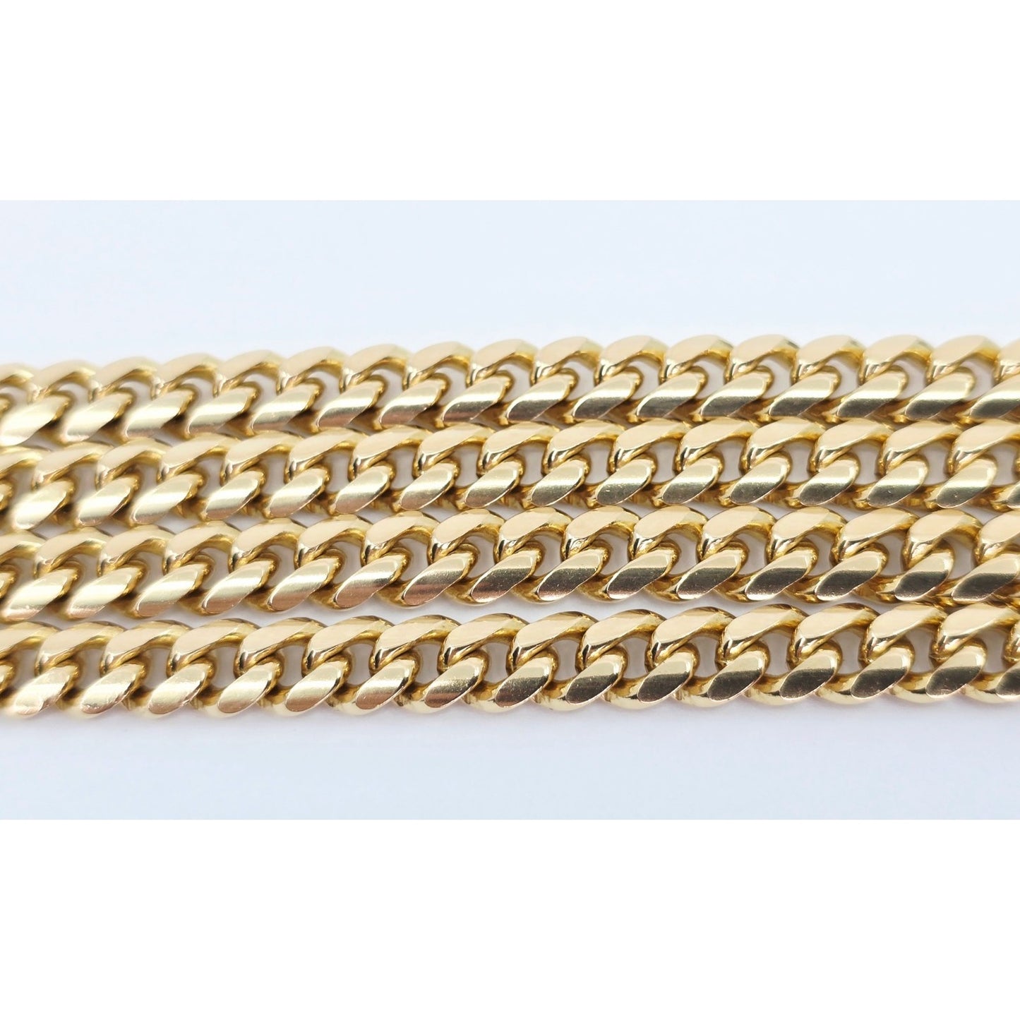 14K Yellow Gold Cuban Link Chain Necklace