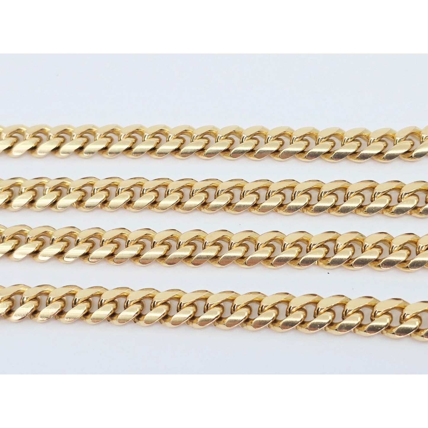 14K Yellow Gold Cuban Link Chain Necklace