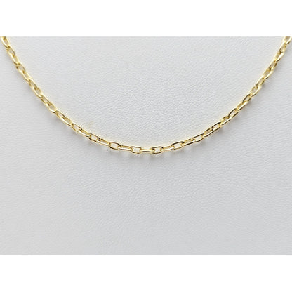 18K Yellow Gold Cable Link Chain Necklace