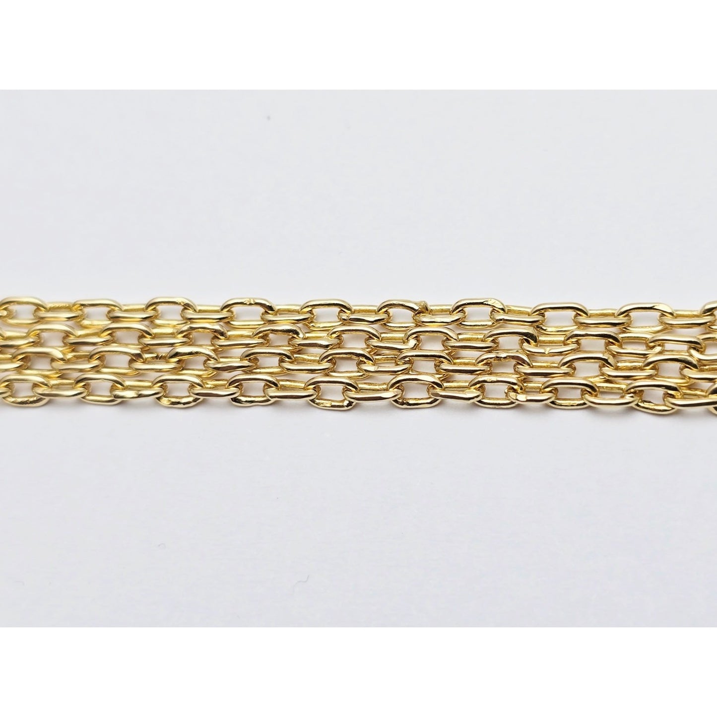 18K Yellow Gold Cable Link Chain Necklace