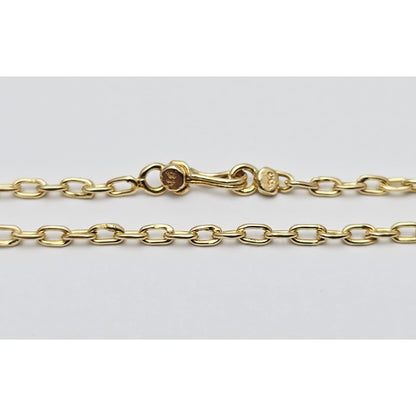 18K Yellow Gold Cable Link Chain Necklace