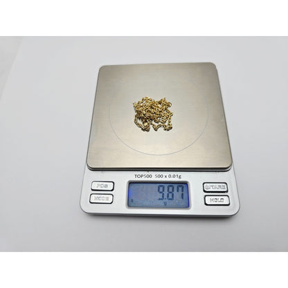 18K Yellow Gold Cable Link Chain Necklace