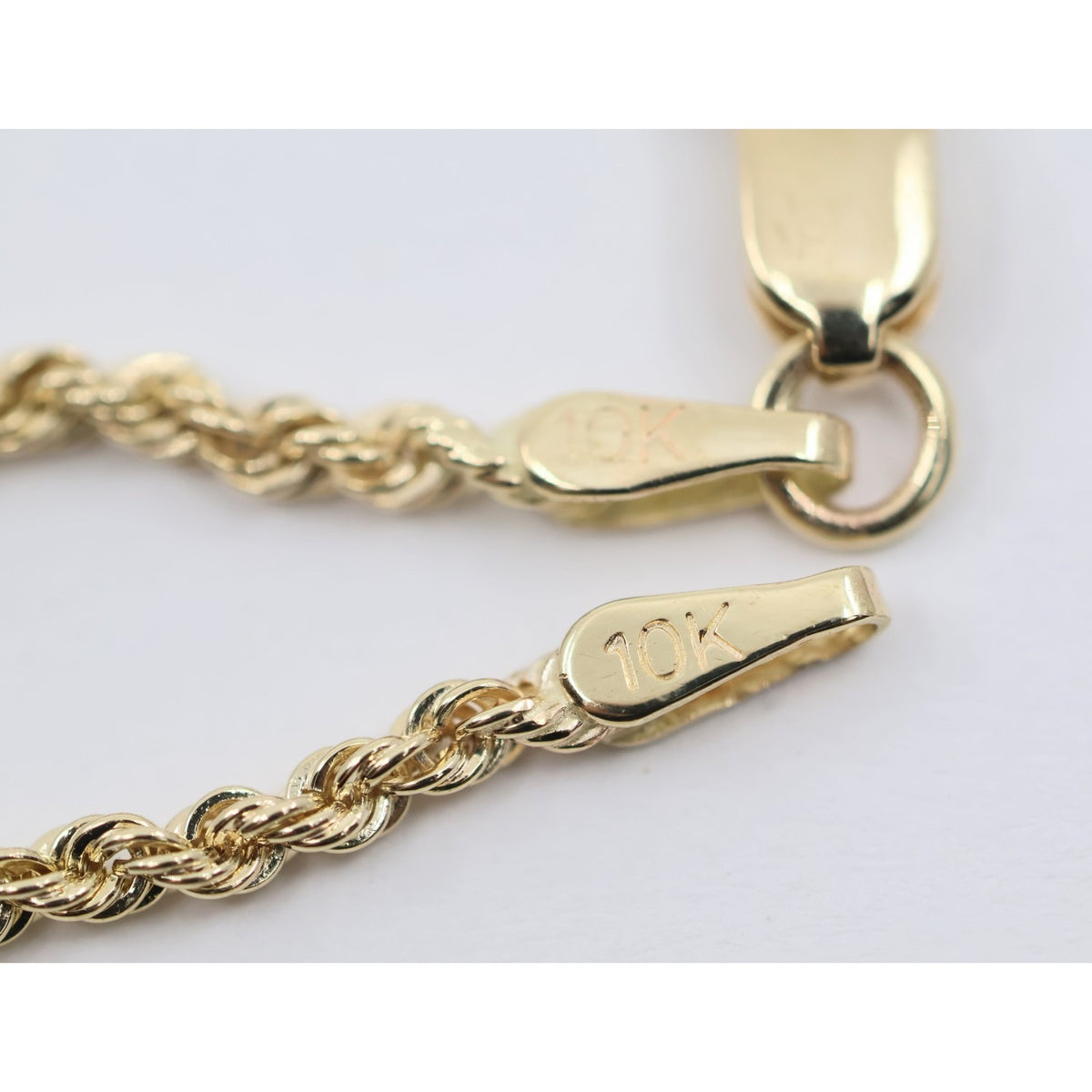 10K Yellow Gold Rope Chain Necklace