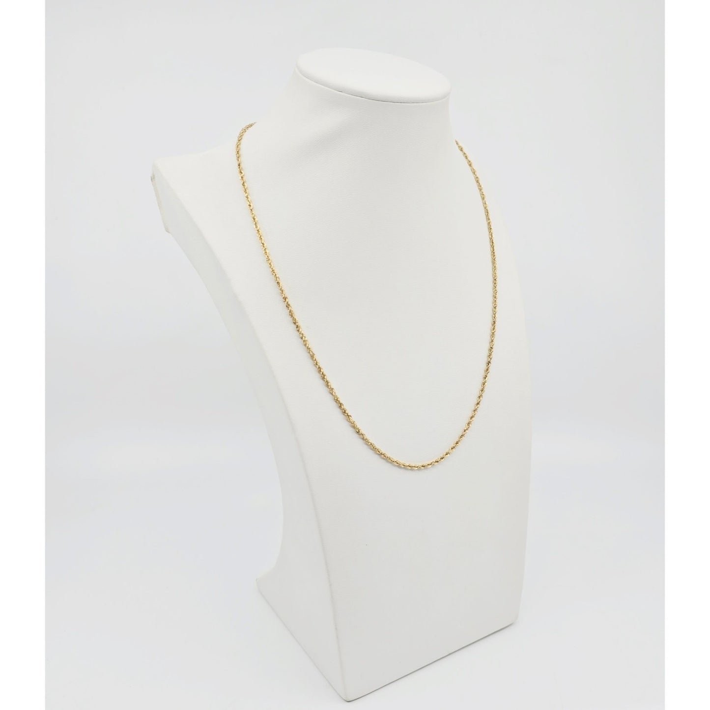 14K Yellow Gold Rope Chain Necklace