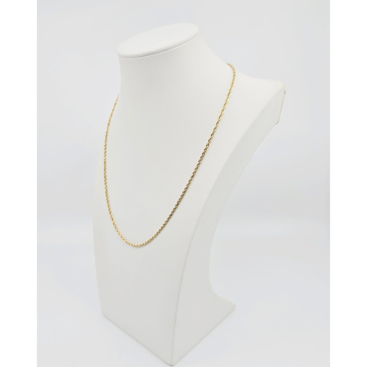 14K Yellow Gold Rope Chain Necklace