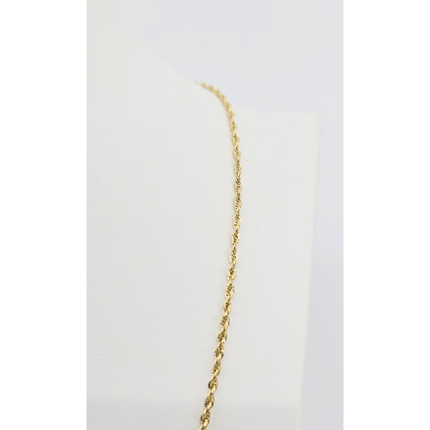 14K Yellow Gold Rope Chain Necklace