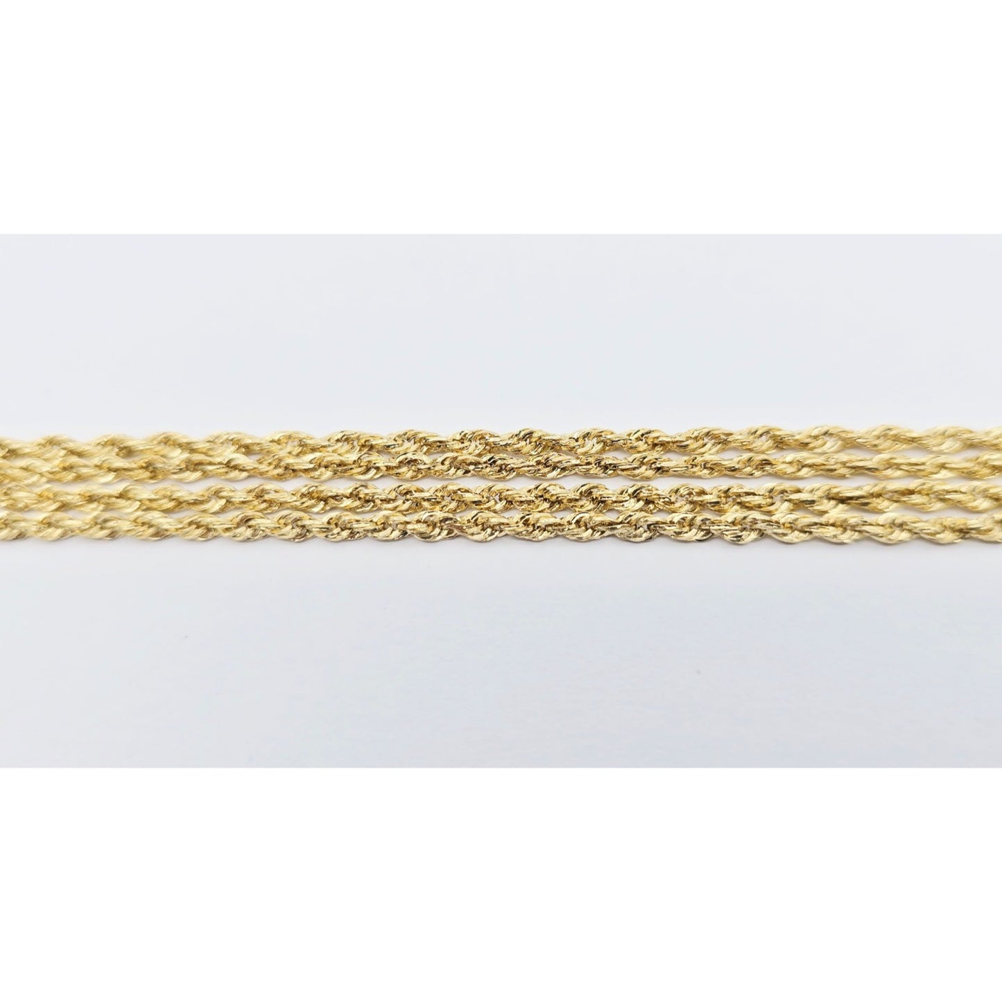 14K Yellow Gold Rope Chain Necklace