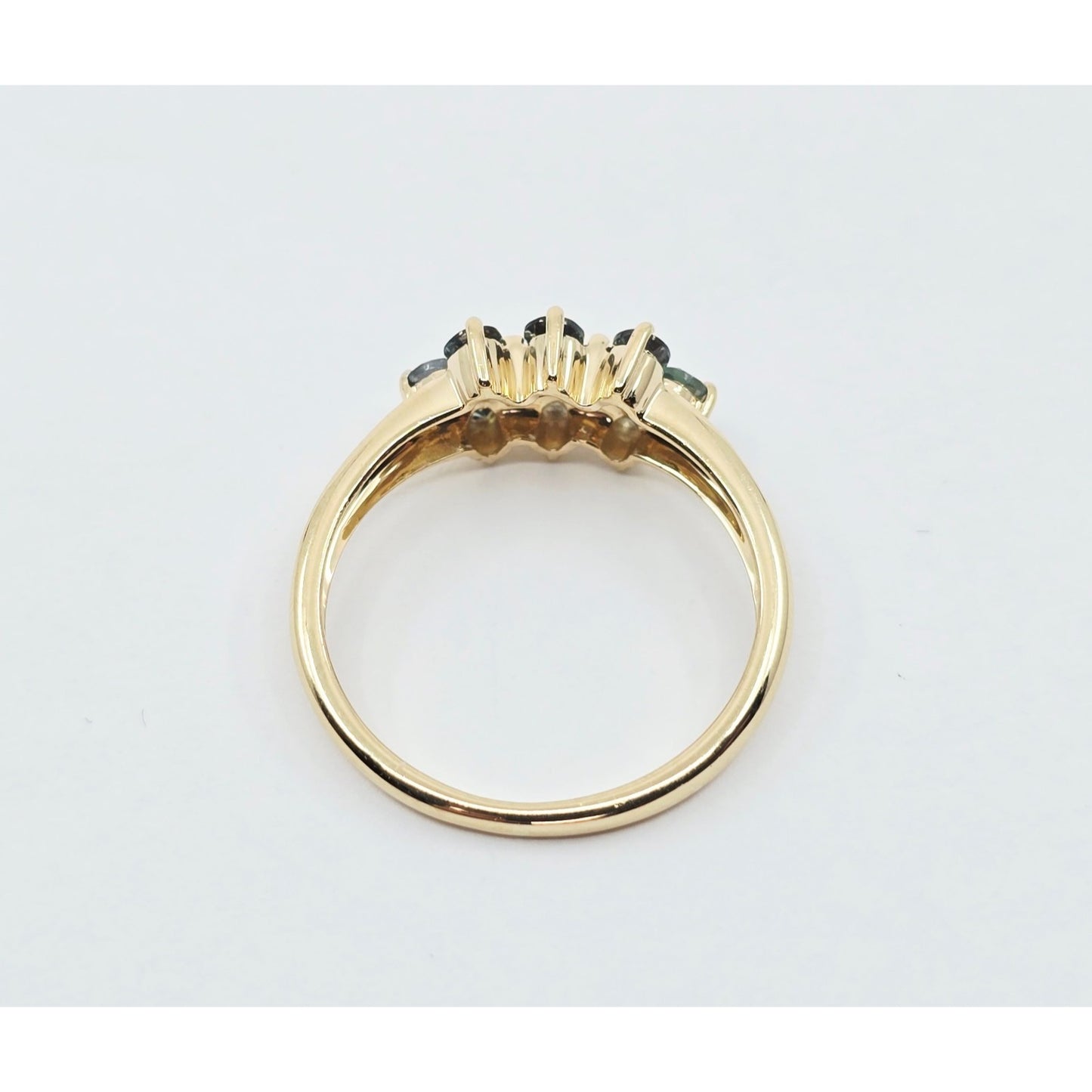 14K Yellow Gold Green Spinel Ring