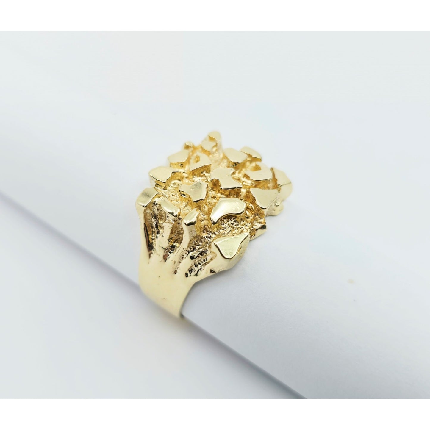 14K Yellow Gold Nugget Ring