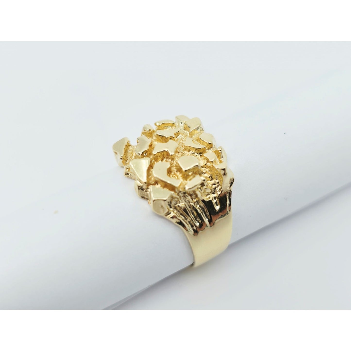14K Yellow Gold Nugget Ring