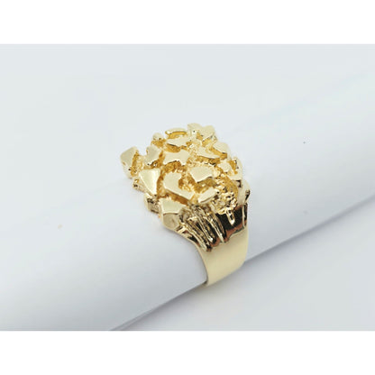 14K Yellow Gold Nugget Ring