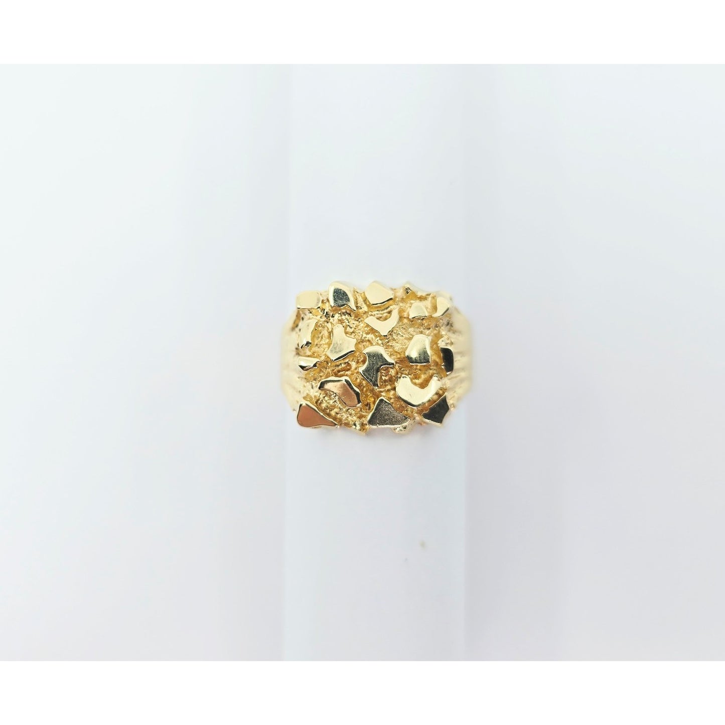 14K Yellow Gold Nugget Ring