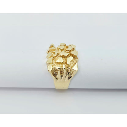14K Yellow Gold Nugget Ring