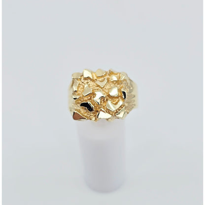 14K Yellow Gold Nugget Ring