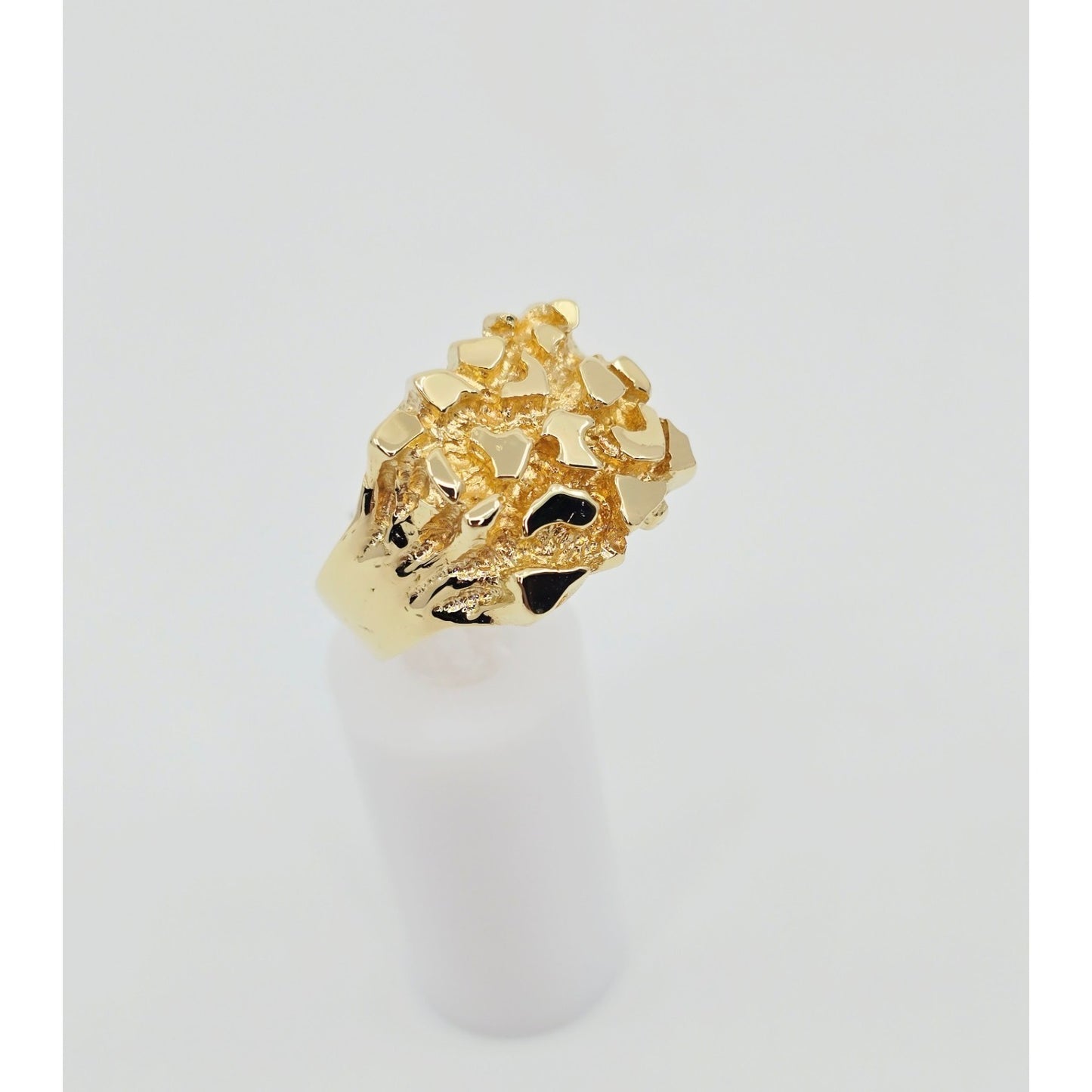 14K Yellow Gold Nugget Ring