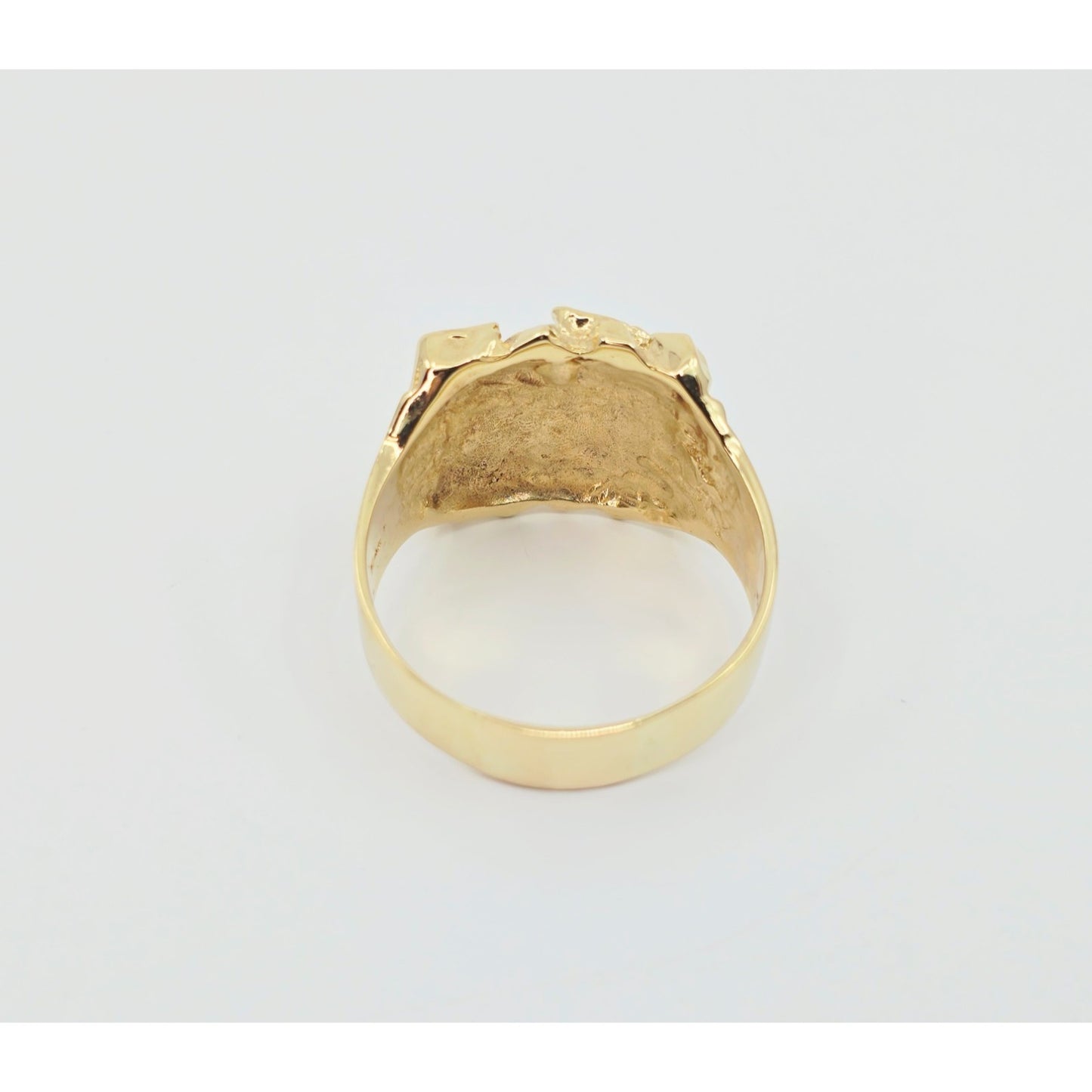 14K Yellow Gold Nugget Ring