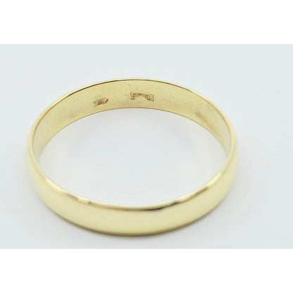 18K Yellow Gold Polished Diamond Wedding Band Ring