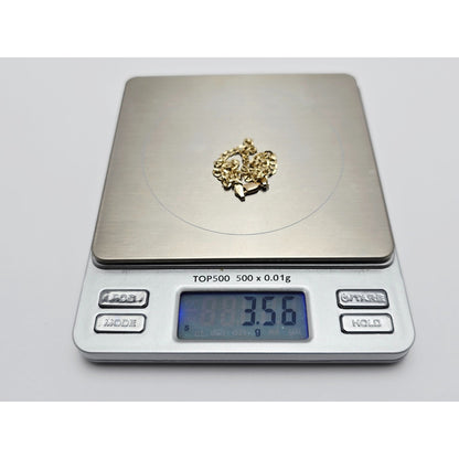 14K Yellow Gold Flat Curb Cuban Link Chain Bracelet