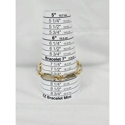Large 14K Two Tone Gold Milano Rope Bracelet