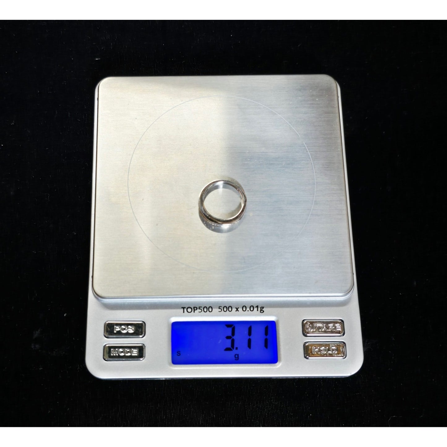 14K White Gold Princess Cut Diamond Wedding Band