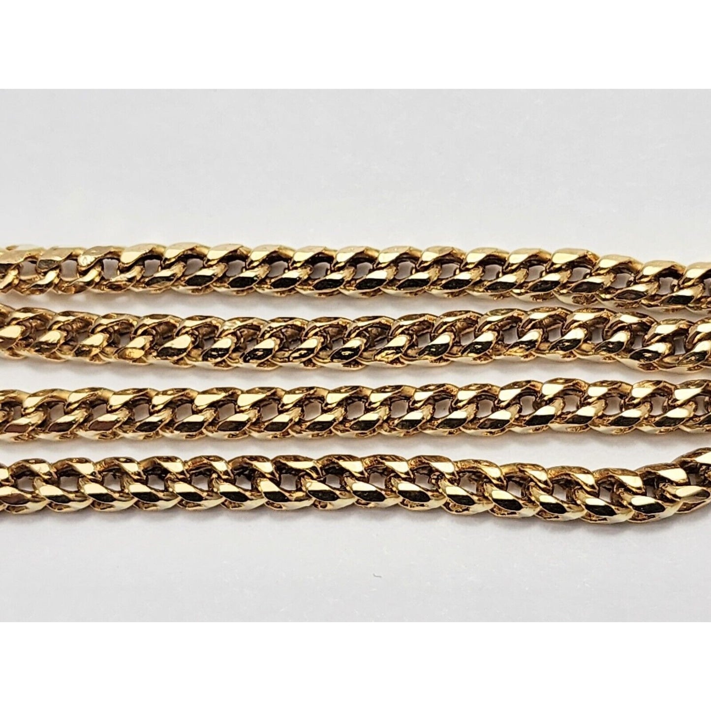 14K Yellow Gold Franco Link Chain Necklace