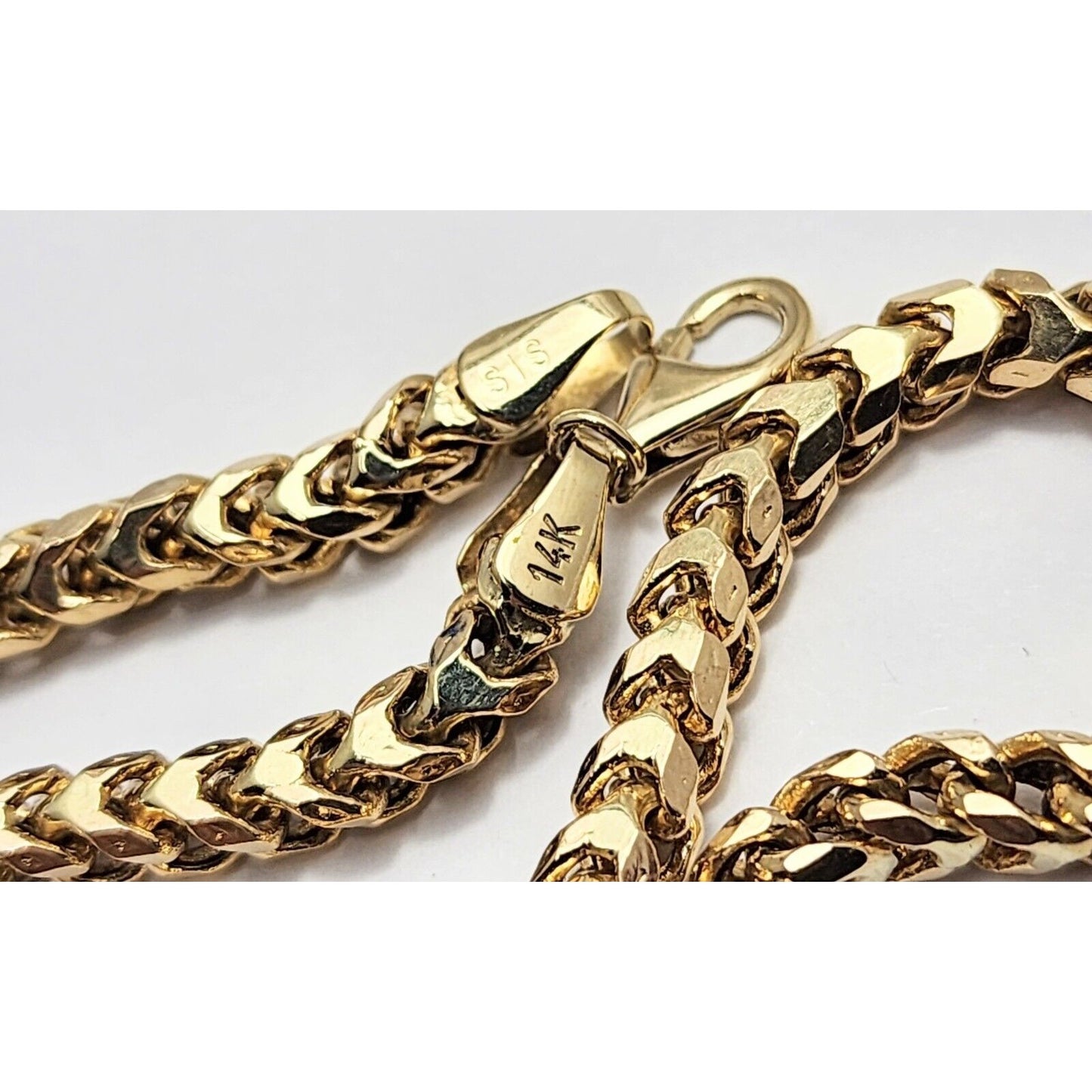 14K Yellow Gold Franco Link Chain Necklace