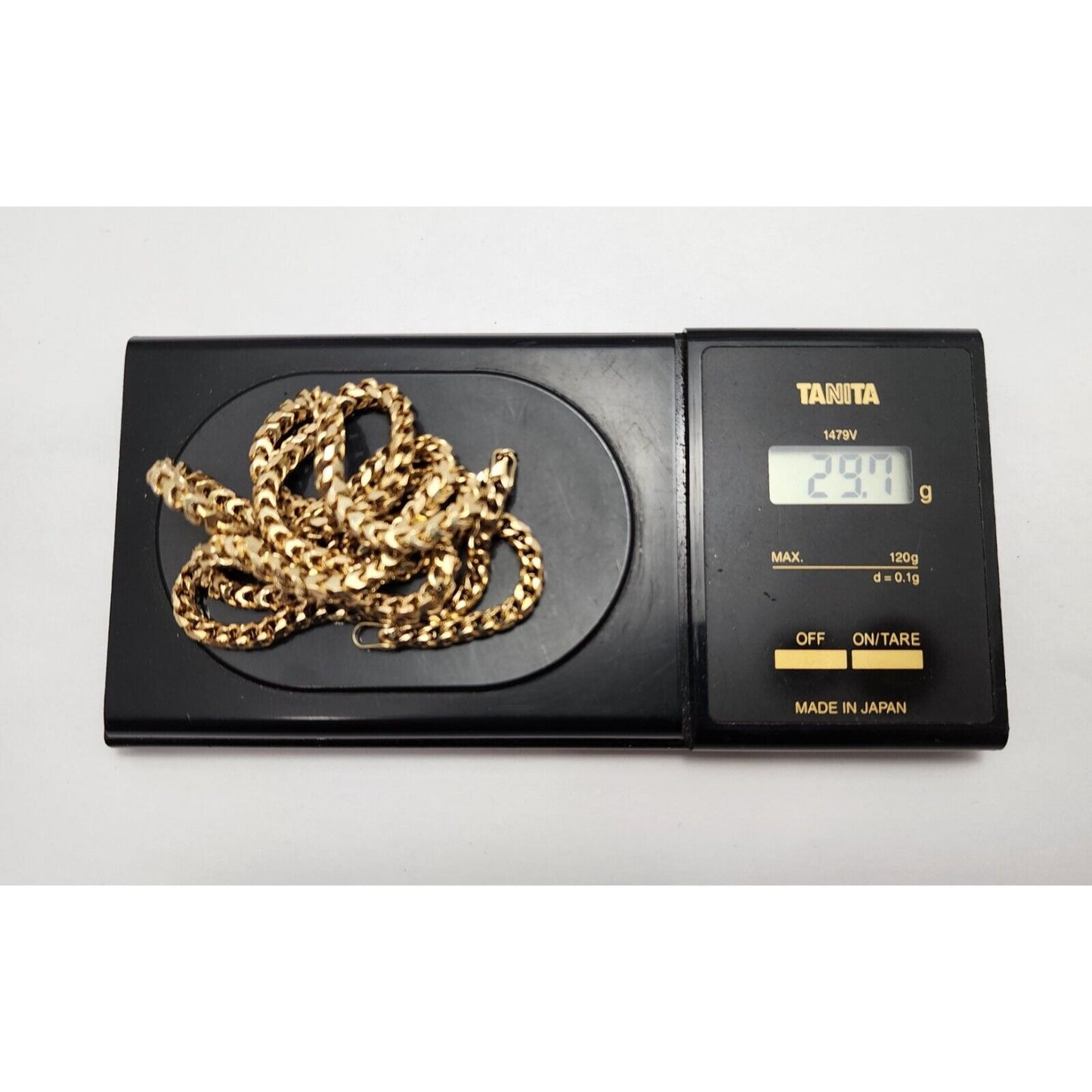 14K Yellow Gold Franco Link Chain Necklace