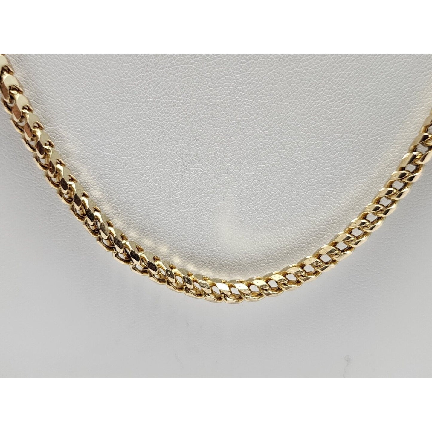 14K Yellow Gold Franco Link Chain Necklace